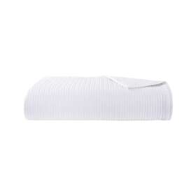 9988989 Yves Delorme Songe Cotton Coverlet By In Textured Chevron Pattern