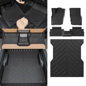 Zekzoop 750250749920 Floor Mats Compatible With 2024 2025 Toyota Tacoma Truck Mat Bed Line