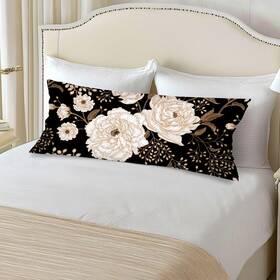 Z-pillow-h-17-10 Zhuchibao Vintage Floral Lumbar Pillow Cover 14x36 Long Body Covers For Bed Spri