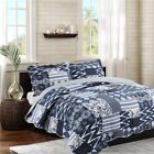 Zj-01 Paukin Printed Bedspread Set Floral Soft Coverlet Quilt 712492738032