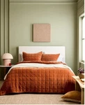 Nwt Quince Cotton Velvet Quilt Only Full / Queen Terracotta Coverlet Bedspread. Fixed Price $109.99.