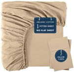 Lane Linen King Fitted Sheet, 100% Organic Cotton, (3PC), 09:. Fixed Price $60.99.