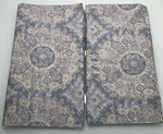 Set Of Pottery Barn Cora Medallion Pillow Shams Standard Blue 20X26 Cotton. Fixed Price $42.38.