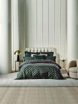 Grace By Linen House Valeria Quilt Cover Set (slate) - Queen. Fixed Price $200.10.