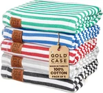 Gold Case Turkish Beach Of 5 100% Cotton Large Bath Towel.... Fixed Price $77.99.