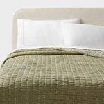 Yarn Dye Crinkle Grid Quilt - Threshold. Fixed Price $35.69.