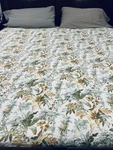 Tommy Bahama Green Queen Size Quilt Tropical Floral Coconut Reversible Bedding. Fixed Price $43.99.