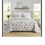 Marcielo King Set BY226 Floral Quilted Multicolor Polyester. Fixed Price $38.00.