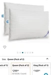 Continental Bedding Set Of 2 Superior 100% Down 700 Fill Power Hungarian. Fixed Price $199.99.