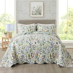Travan 3-PIECE Set Quilted Bedspread Lightweight Queen, Qs-exquisite. Fixed Price $77.99.