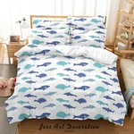 3D Whale Shark Cartoon Pattern Quilt Cover Bedding Sets Pillowcases Queen. Fixed Price $72.08.