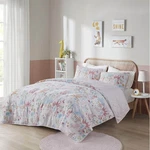 Iris Woodland Animals Reversible Cotton Quilt Set, Twin, Blush. Fixed Price $69.99.