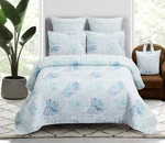Virah Bella - Sundial Lightweight Reversible Quilt Set In Tote. Fixed Price $89.95.