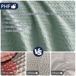 Phf Waffle Weave Blanket Twin Aqua Gray 66"X90". Fixed Price $44.69.
