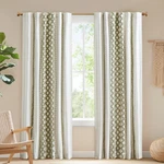 Nk+ivy Imani 100% Cotton Single Panel Curtain Tufted Chenille Stripe Geometri.... Fixed Price $80.52.