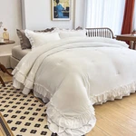 Aikasy White Comforters Queen Size Vintage Boho Chic Farmhouse Bedding Sets. Fixed Price $64.24.