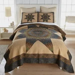 Donna Sharp Forest Star Quilted Pieced Cotton King Rustic Pinecones Lodge. Fixed Price $299.95.