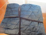 West Elm Luster Velvet Deco Quilt King Regal Blue New Wo Tag. Fixed Price $199.99.