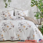 3 Piece King Quilt Set Floral Microfiber Bedding Soft Durable Home Decor New. Fixed Price $43.94.
