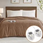 King Size Electric Heated Blanket, Soft Plush, 10 Levels, Auto Shut Off. Fixed Price $203.99.