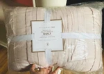 Pottery Barn Pretty Pleats Quilt Powdered Blush Pink Queen No Shams Kids New. Fixed Price $119.00.
