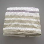 & Ivy Full Duvet Cvr 100% Ctn Crinkle Cut Fabric Horiz. Multi-color Stripes. Fixed Price $32.00.