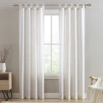 Beatrice Home Fashions Monroe Light Filtering Curtains With Button Tab Top, P.... Fixed Price $93.49.