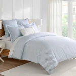 Martha Stripe Blue Full/queen Comforter Set - Levtex Home. Fixed Price $139.99.