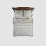 Madison Park White Microfiber Seersucker 3-PC. Quilt Set Full/queen. Fixed Price $59.40.