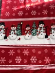 Collections Etc 100% Polyester Snowman Fleece Blanket - 60X64 2 Zippers. Fixed Price $24.85.