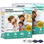 Mattress Protector Queen 2 Pack Waterproof Fitted Sheet 6 -18 Ohgeni Size Deep. Fixed Price $51.99.
