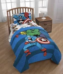 Marvel Avengers Good Guys Twin/full Comforter Super Soft Kids Reversible 72 X86. Fixed Price $34.99.