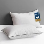 Dwr Goose Feather Down Pillow For Sleeping 2 Pack, Queen Size Organic Cotton .... Fixed Price $64.34.