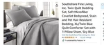 South Shore Fine Linens Vilano Gray Twin Xl Quilt Set. Fixed Price $30.00.
