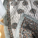 Luxury & Royal Insert Filling Cotton Made Kantha Work Pomegranate Art Baby Quilt. Fixed Price $49.99.