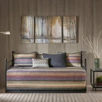 Yosemite 6 Piece Reversible Daybed Cover Set Purple Teal Stripes 75X39 Inch. Fixed Price $67.69.