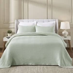 Superior Cotton Woven Coverlet Home Aesthetic Master Guest Bedroom King Green. Fixed Price $144.00.