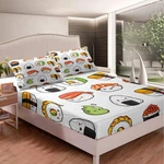 Sushi Pattern Bedding Set Queen Size Kids Cute Sheet For Girls Teens .... Fixed Price $59.46.