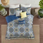 New! Beautiful Tropical Blue Yellow White Southwest Beach Teal Aqua Quilt Set. Fixed Price $168.32.