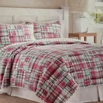 Nautica Sutter Creek Pink Turquoise Patchwork Full Queen Quilt & Sham Set New. Fixed Price $298.95.