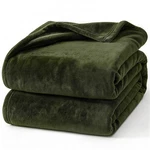 Hansleep Fleece Moss Green Full Blanket, (84X90 Inches),. Fixed Price $40.69.