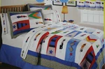 New Boys Kids Daytona Racecar Patchwork Quilt Shams Set Full / Queen. Fixed Price $89.99.