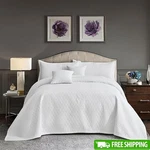 Oversized Bedspread Set King Lightweight Soft Modern Reversible Design New. Fixed Price $108.74.