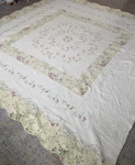 Mary Jane's Home Cottage Roses Floral King Quilt 102 X82 Janes 4 Shams. Fixed Price $115.00.