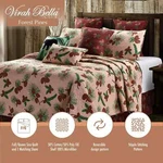 Virah Bella Full Queen Quilt Set Forest Pines 3 Pc Lodge Cabin Pillow Shams. Fixed Price $59.95.