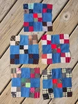 Antique Nine Patch Variation Quilt Blocks - Set Of 10. Fixed Price $25.00.