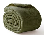Kozyhvn King 108"X90" 100% Cotton Muslin Blanket, Breathable, Lightweight, Olive. Fixed Price $113.87.