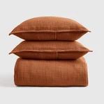 Quince Organic Ribbed Cotton Coverlet Set Full/queen Terracotta 3 Piece. Fixed Price $89.98.