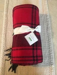 Pottery Barn 55 X 80 Fringed Jasper Plaid Throw Nwt Beautiful!!. Fixed Price $74.50.