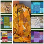 Handmade Silk Patchwork Quilt Indian Kantha Bed Cover Boho Throw Blanket. Fixed Price $70.64.